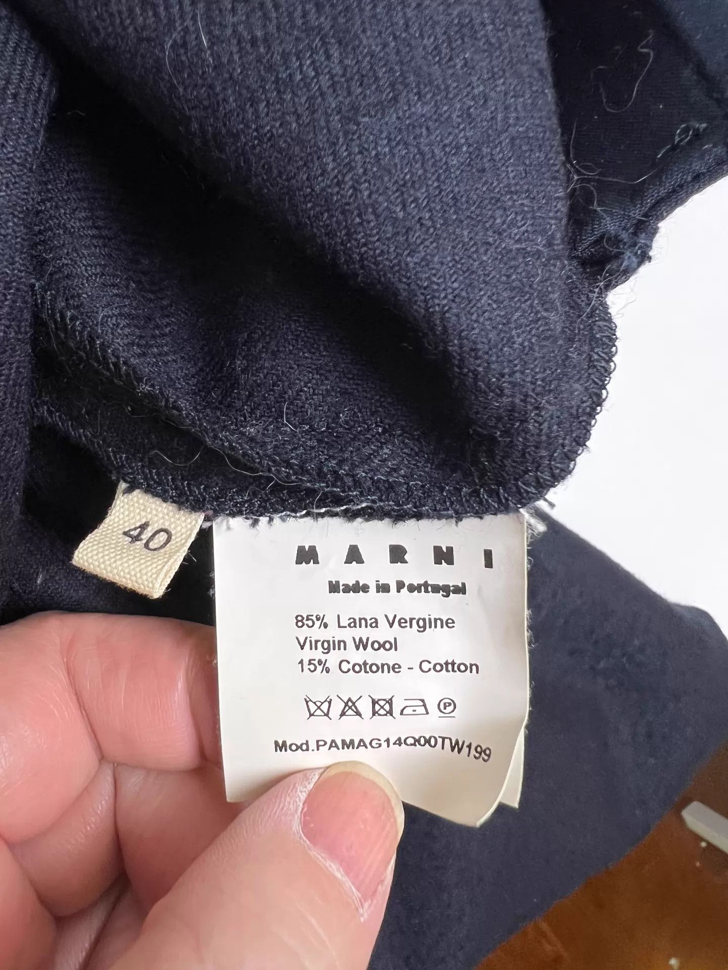 Maison Margiela Marni Navy Blue Waist Belt Drawstring Pants 40 new Size US 40 / EU 56 - 5 Thumbnail