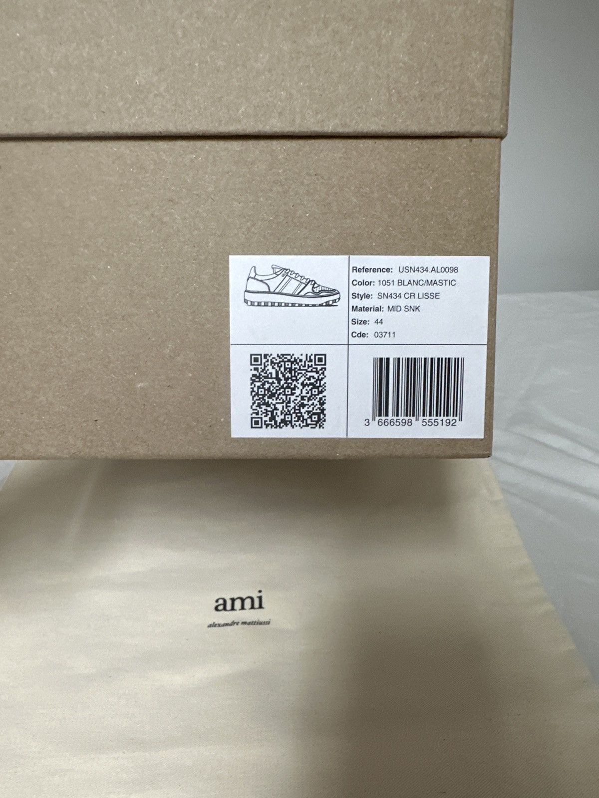 AMI Alexandre Mattiussi Sneakers (Ami Paris) Size US 10.5 / EU 43-44 - 7 Thumbnail
