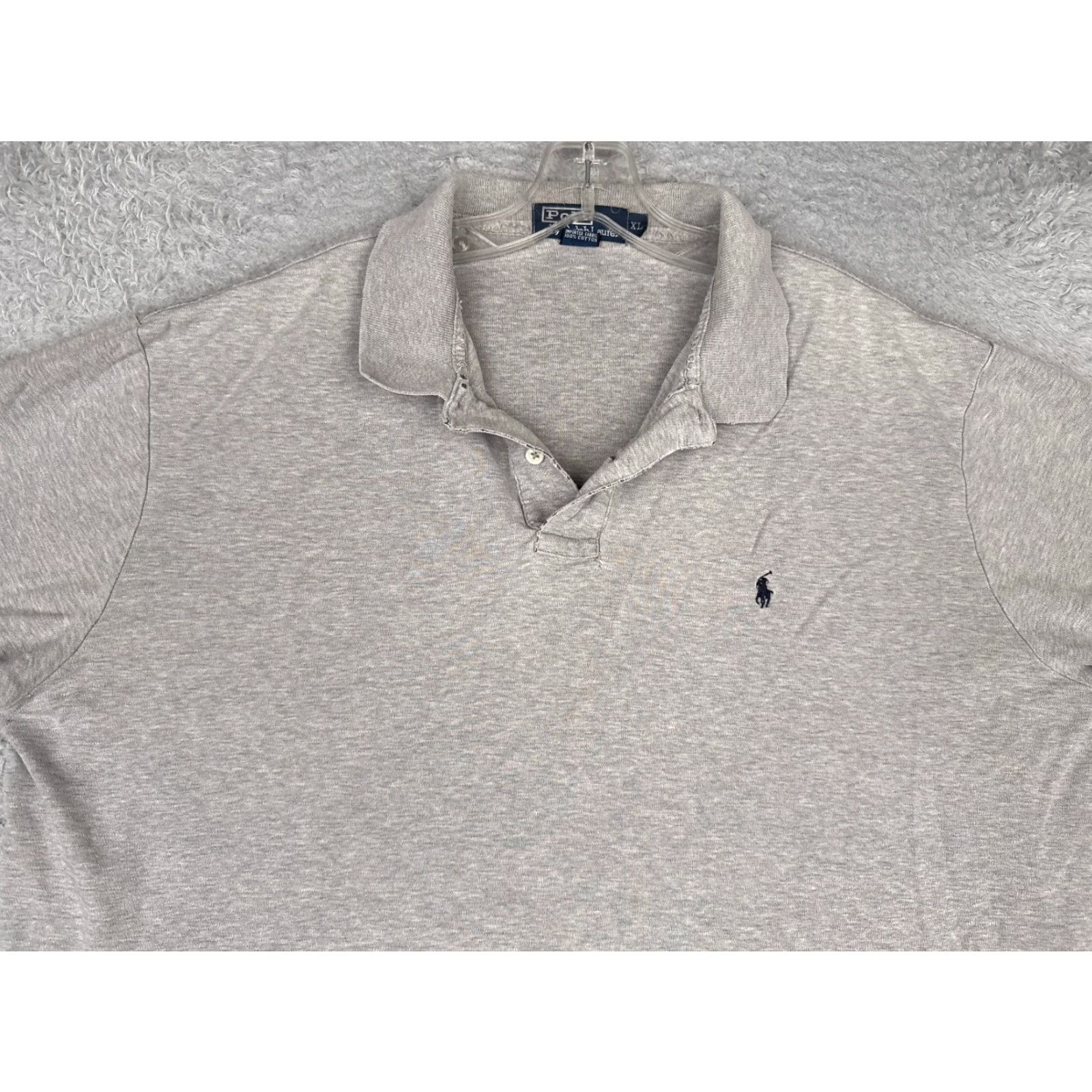 Ralph Lauren VINTAGE Ralph Lauren Polo Shirt Men XL Gray 100% Cotton Polo Shirt Men XL Gray 100% Cotton Polo Size US XL / EU 56 / 4 - 4 Thumbnail