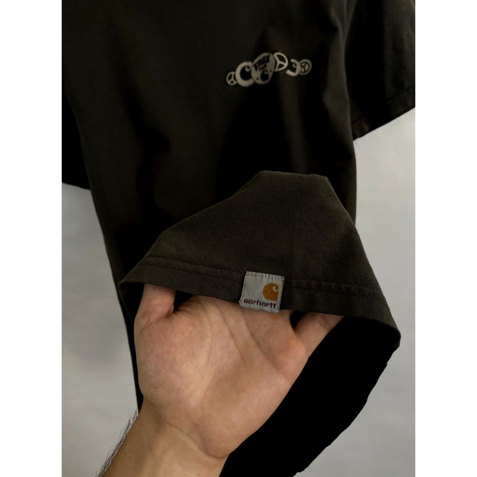 Carhartt VINTAGE Carhartt T-Shirt Mens M Grey 90s Free The Rare Retro Y2K hype Size US M / EU 48-50 / 2 - 6 Thumbnail