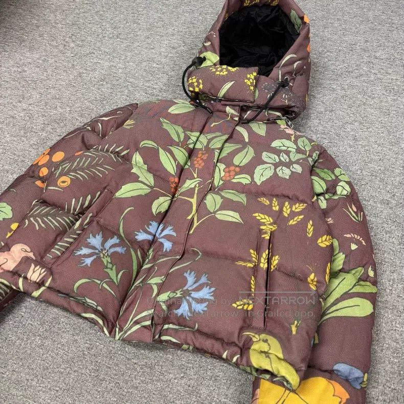 Loewe Loewe Back embossed floral print down jacket Size XS / US 0-2 / IT 36-38 - 3 Thumbnail