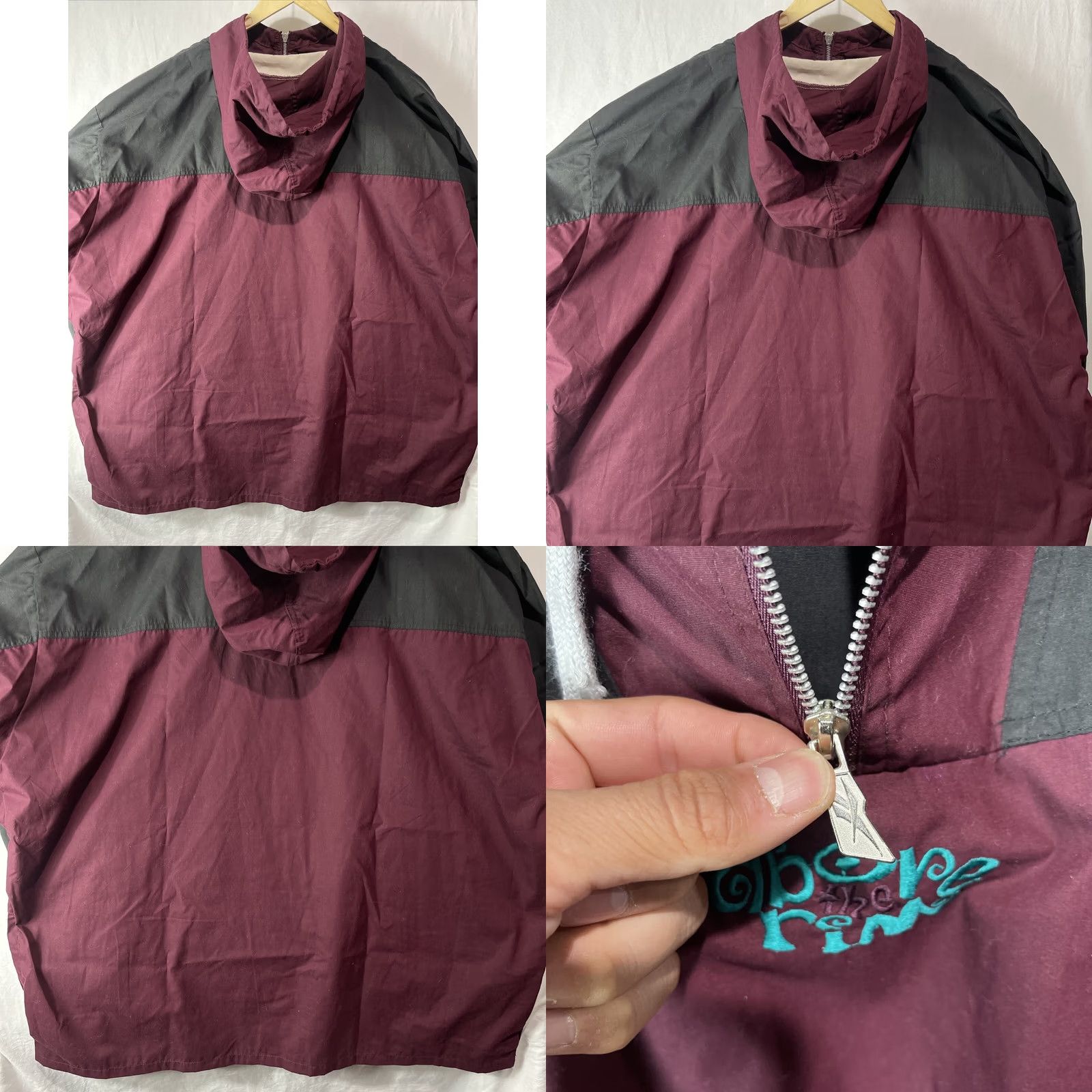 Reebok VINTAGE Reebok Jacket Mens 2XL XXL Hooded Anorak Purple Above The Rim Basketball Jacket Size US XXL / EU 58 / 5 - 8 Thumbnail