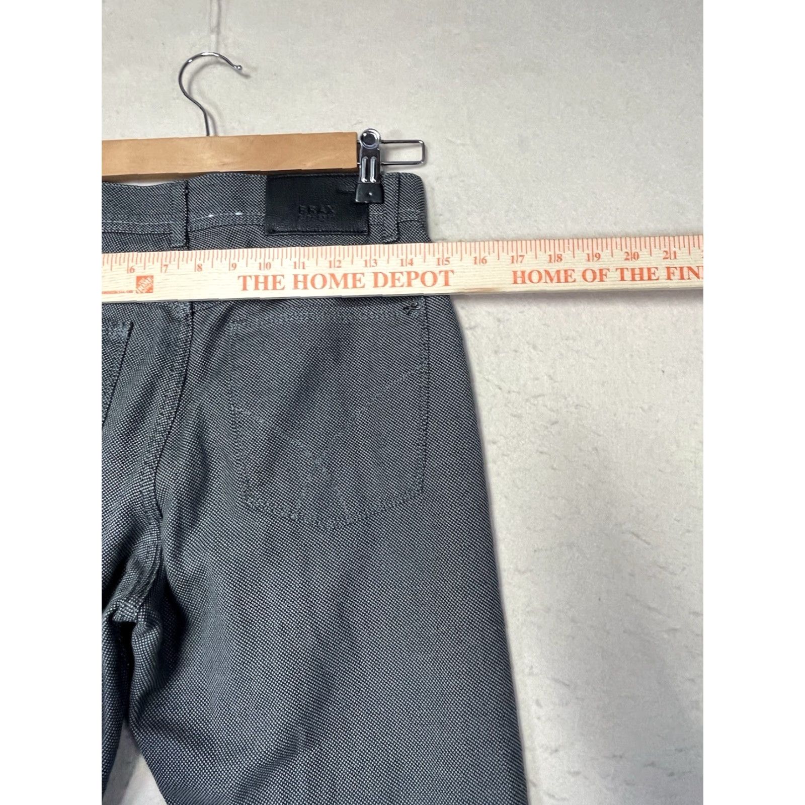 BRAX Brax Cooper Fancy Regular Pants Men Size 30 x 32 Gray Black Slim Button Pockets Knit Cotton Blend Straight Leg Chino Casual Travel Size US 30 / EU 46 - 3 Thumbnail