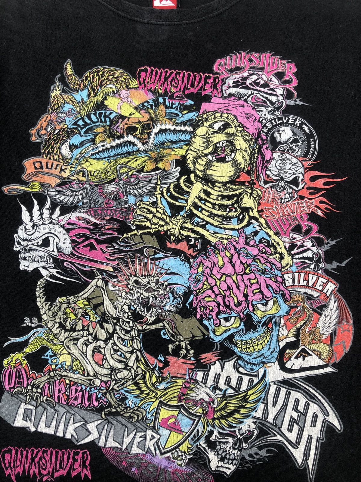 Quiksilver × Vintage Vintage Quiksilver Various Logo T Shirt Size US M / EU 48-50 / 2 - 3 Thumbnail