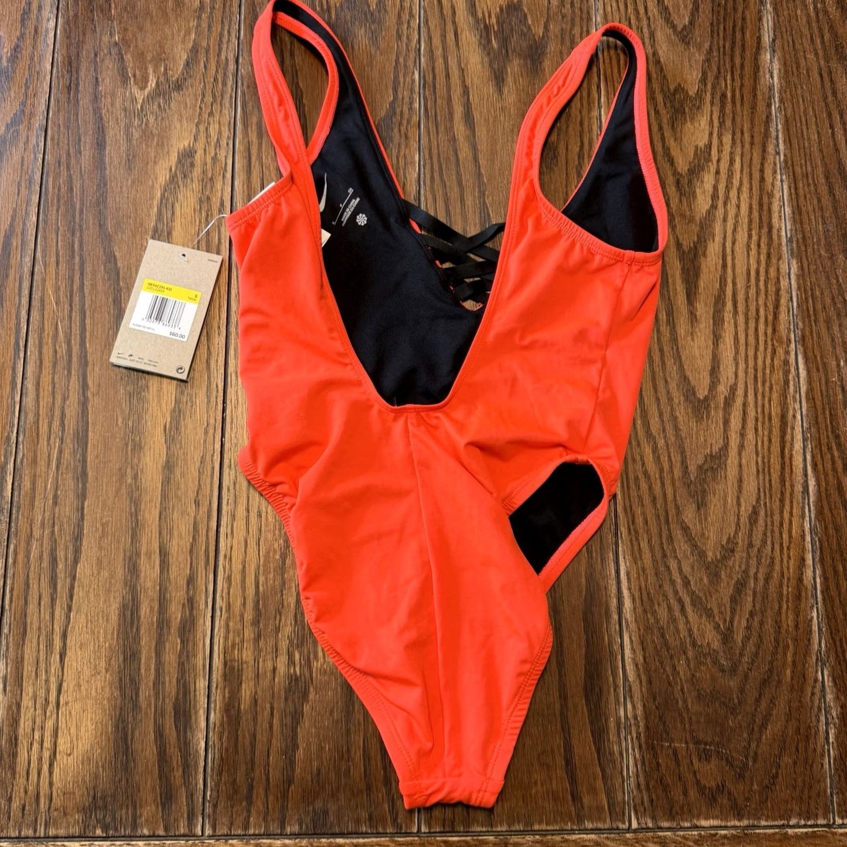 Nike VINTAGE? (No) Nike Sneakerkini One Piece Swimsuit U-Back Bikini Women’s SMALL NESSC254 NEW Size ONE SIZE - 3 Thumbnail
