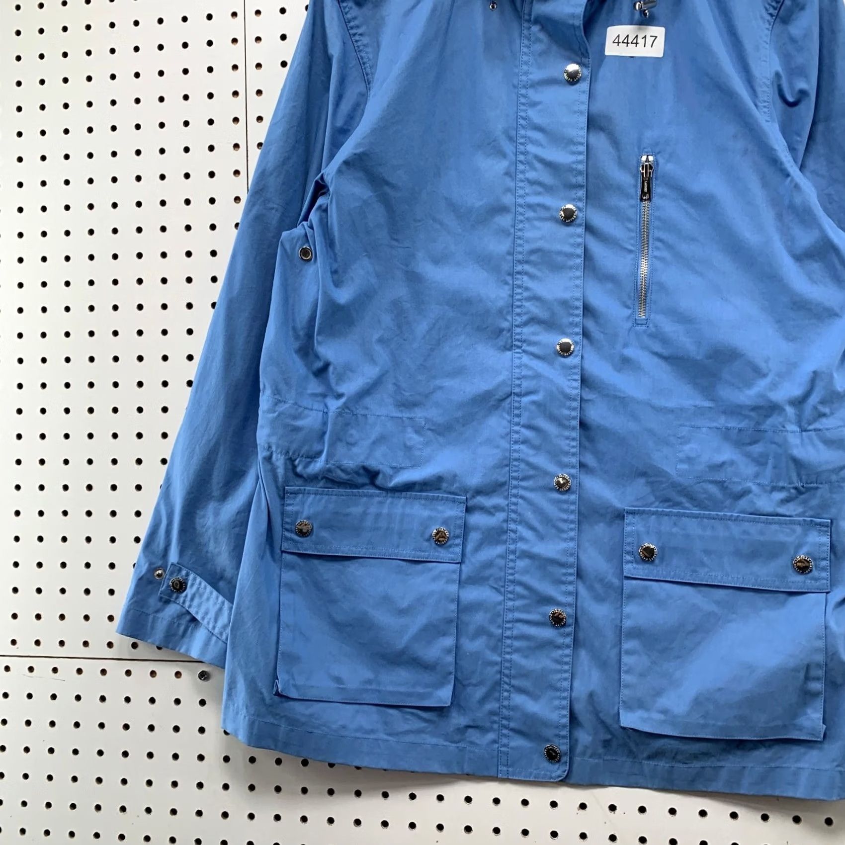 Ralph Lauren Lauren Ralph Jacket Womens L Blue Windbreaker Sky Hooded Lightweight Size L / US 10 / IT 46 - 3 Thumbnail