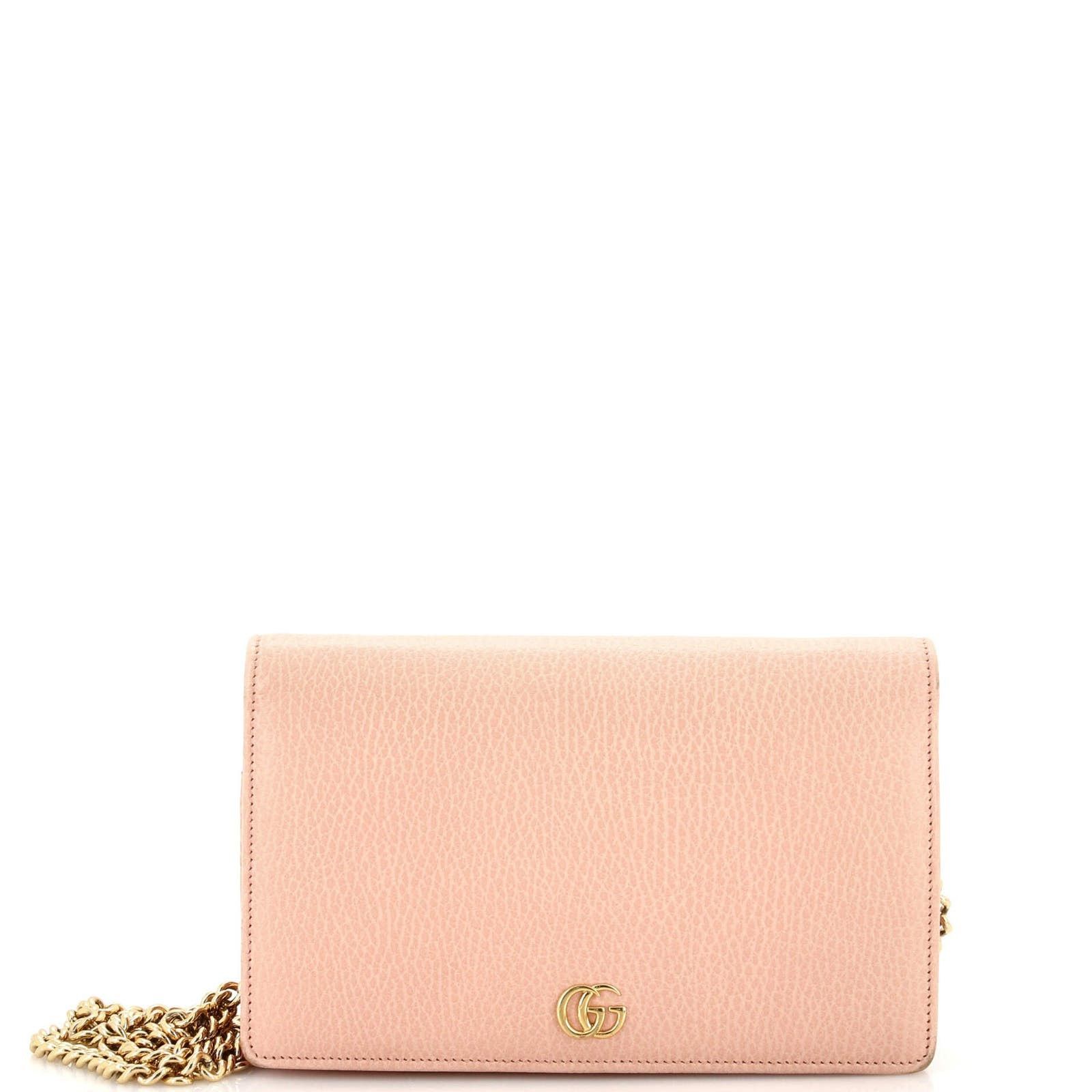 Petite GG Marmont Chain Wallet Leather Mini - Main Image