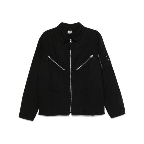 C.P. Company C.P. COMPANY Men Jacket MOS103A00 6273G 999 BLACK Size US XL / EU 56 / 4 - 1 Thumbnail