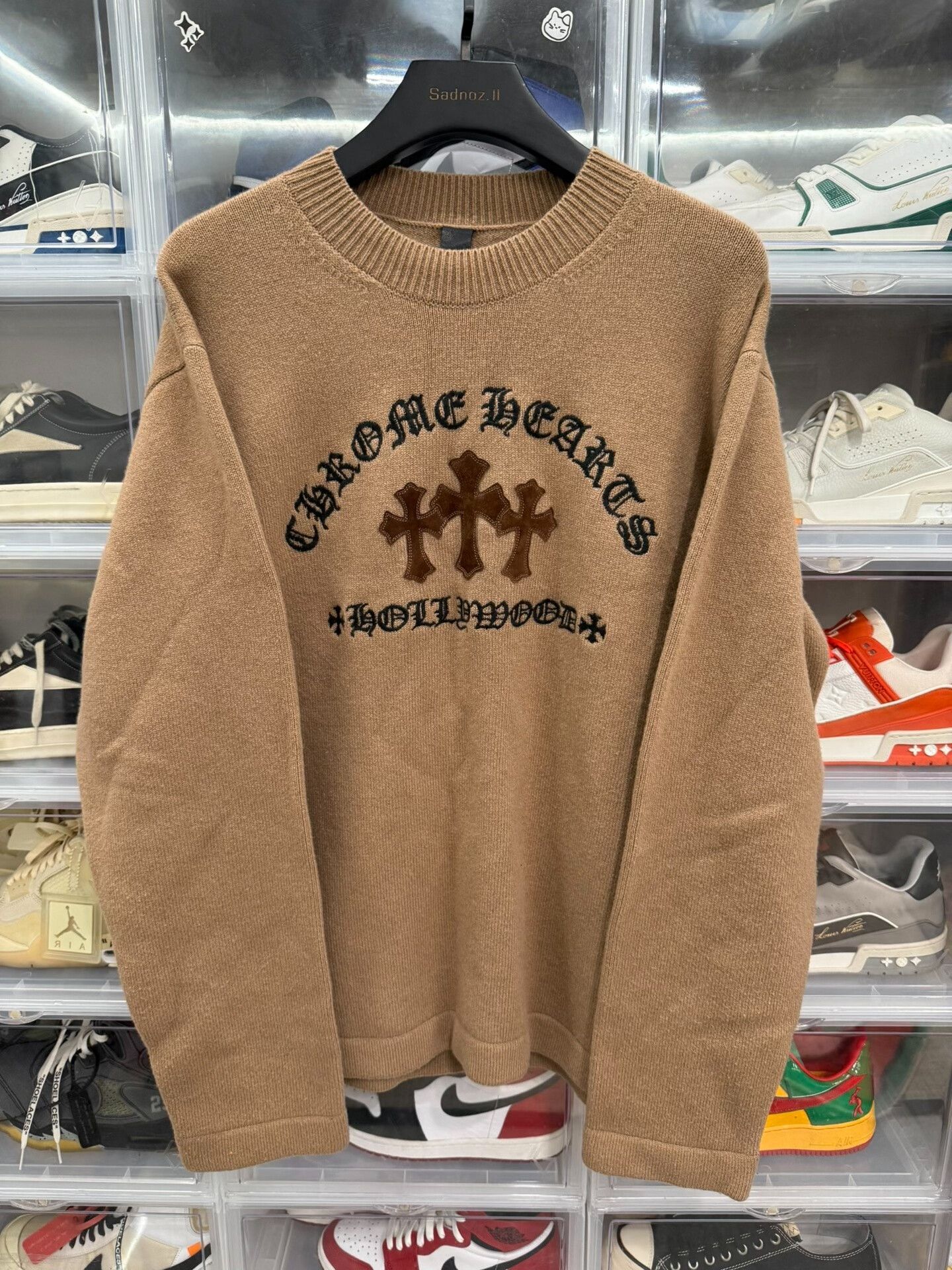 Chrome Hearts Chrome Hearts Brown Cashmere Sweater Size US L / EU 52-54 / 3 - 1 Thumbnail