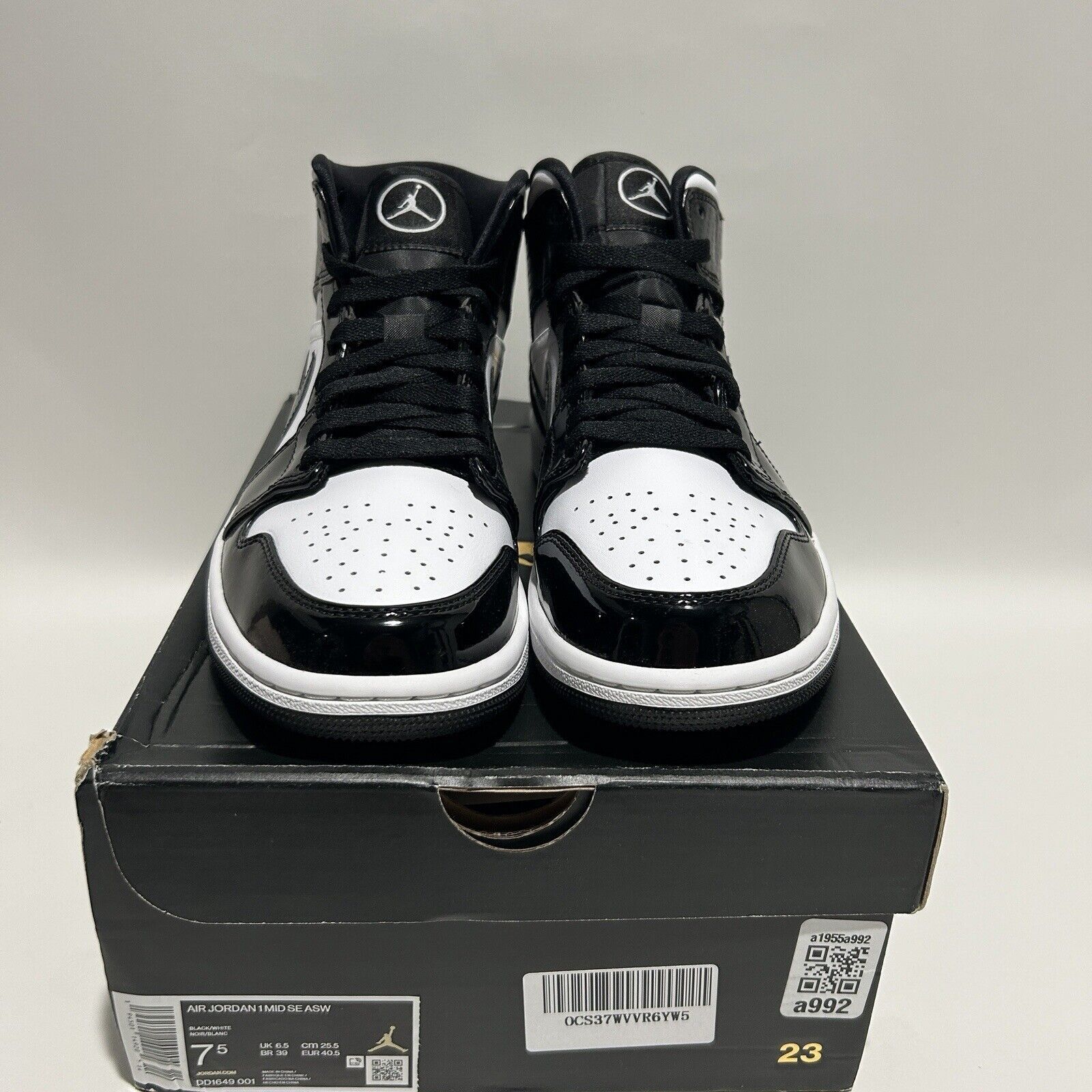 Nike Nike Air Jordan 1 Retro Mid SE “All-Star/Carbon Fiber” 2024 Size US 7.5 / EU 40-41 - 2 Thumbnail