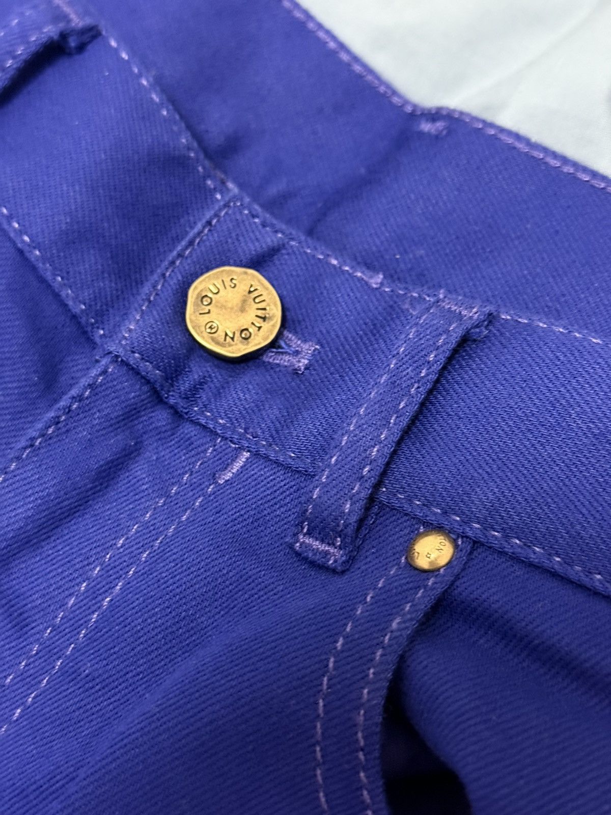 Louis Vuitton Louis Vuitton blue denim jeans 30 Size US 30 / EU 46 - 4 Thumbnail