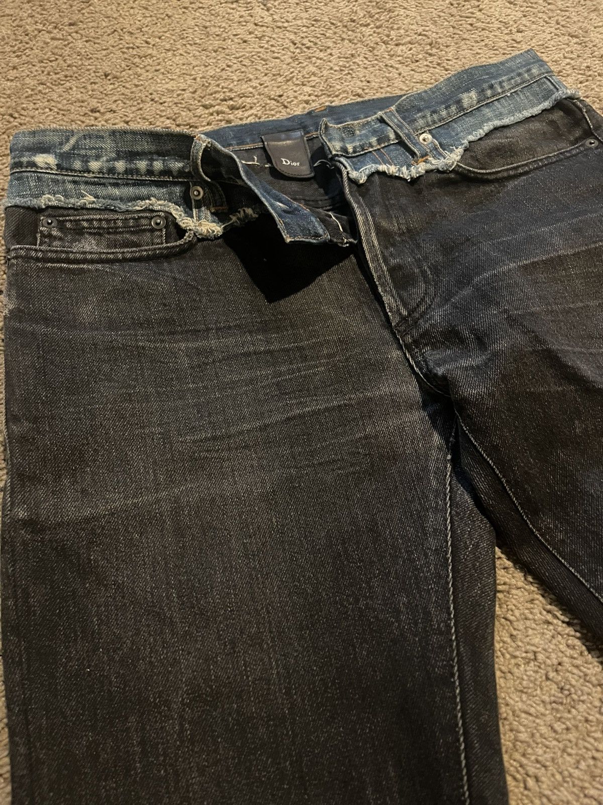 Dior AW2006 Dior Homme Cummerbund Jeans Size US 31 - 6 Thumbnail