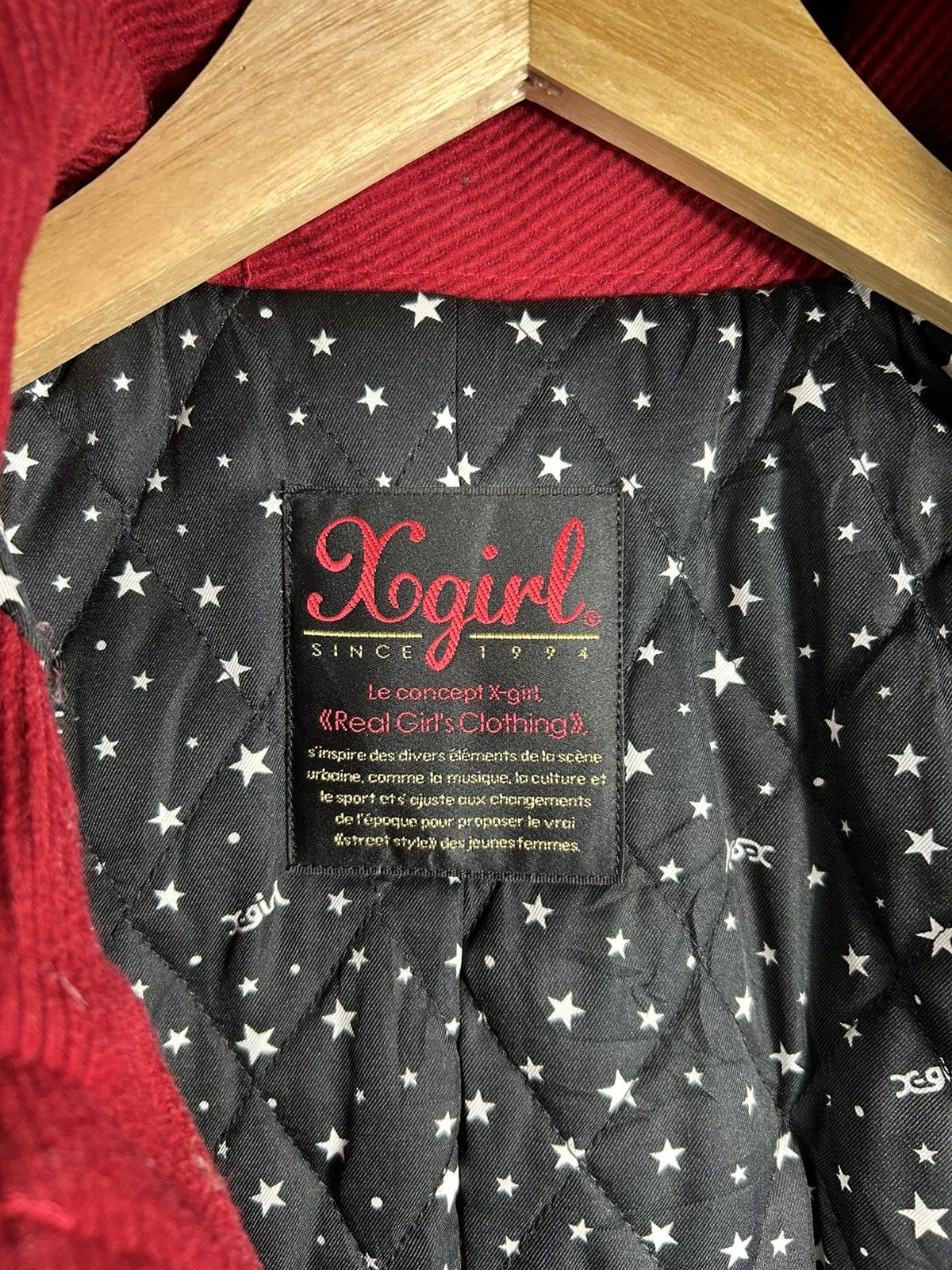 Japanese Brand 🔥X-Girl Hooded Wool Duffle Coat Jacket Size XS / US 0-2 / IT 36-38 - 11 Thumbnail