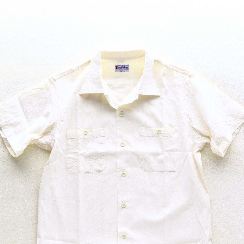 Buzz Rickson's Selvedge Chambray Open Collar S/S Shirt Size US S / EU 44-46 / 1 - 3 Thumbnail