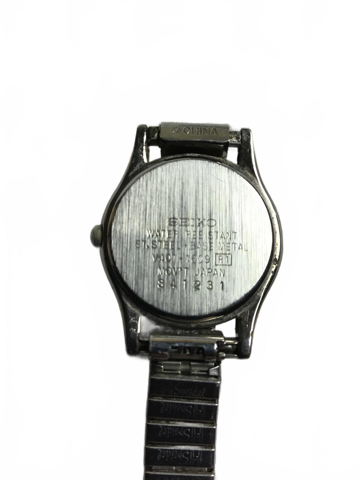 Seiko Seiko Classic Black Dial Stainless Steel Watch V401-4661 R2 Size ONE SIZE - 5 Thumbnail