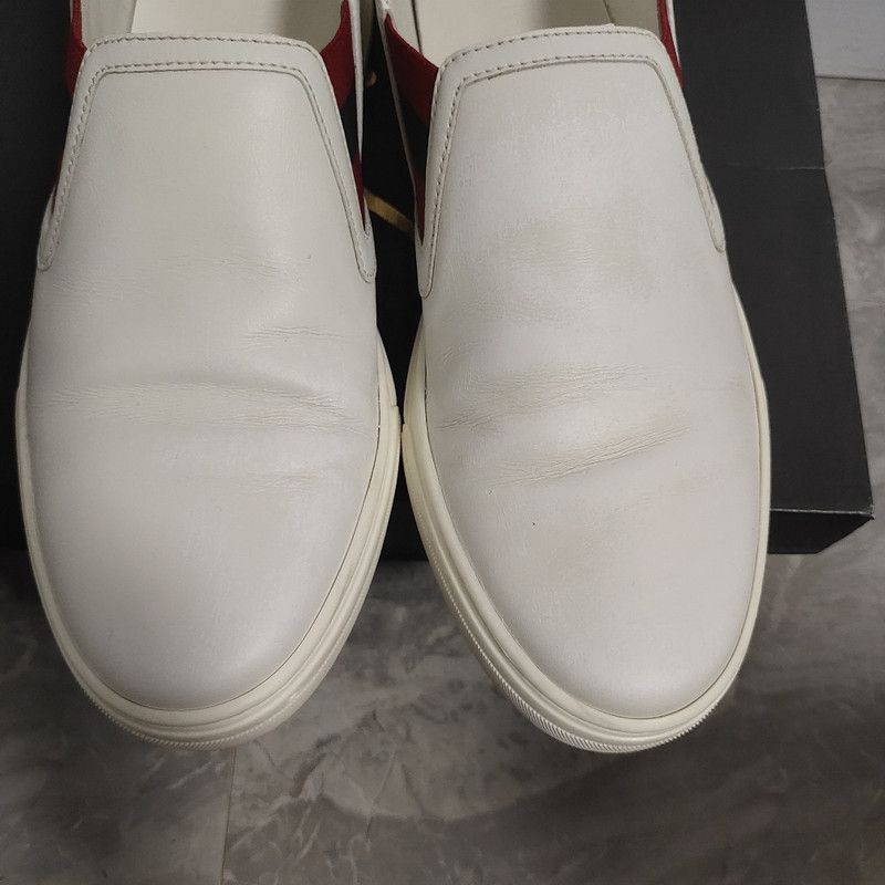 Gucci Gucci Leather Low-Top Fashion Sneakers in Red and White Size US 7.5 / EU 40-41 - 7 Thumbnail