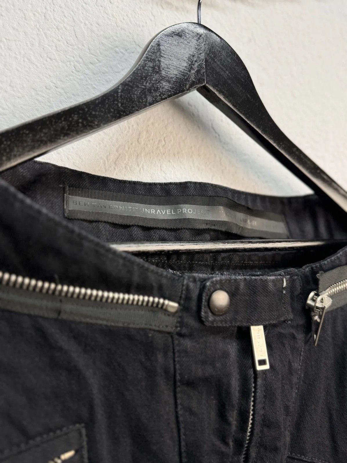 Ben Taverniti Unravel Project BEN TAVERNITI UNRAVEL PROJECT VINTAGE RICK OWENS MOTTO Size US 33 - 8 Thumbnail