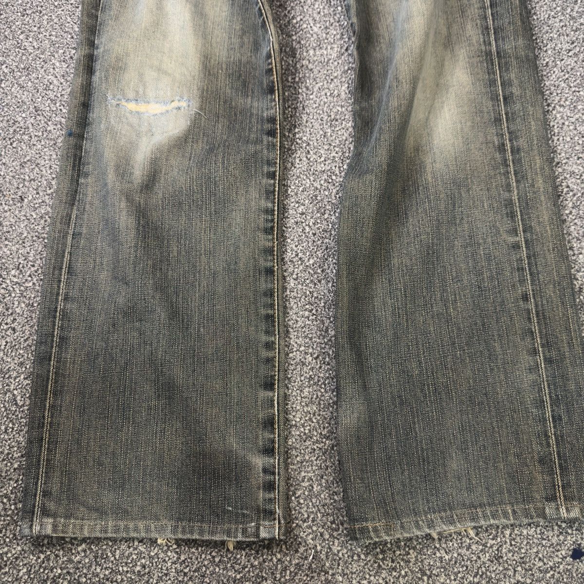 If Six Was Nine 90s Japanese Rusty Edwin 503 Regular Aging Faded Denim Size US 31 - 8 Thumbnail