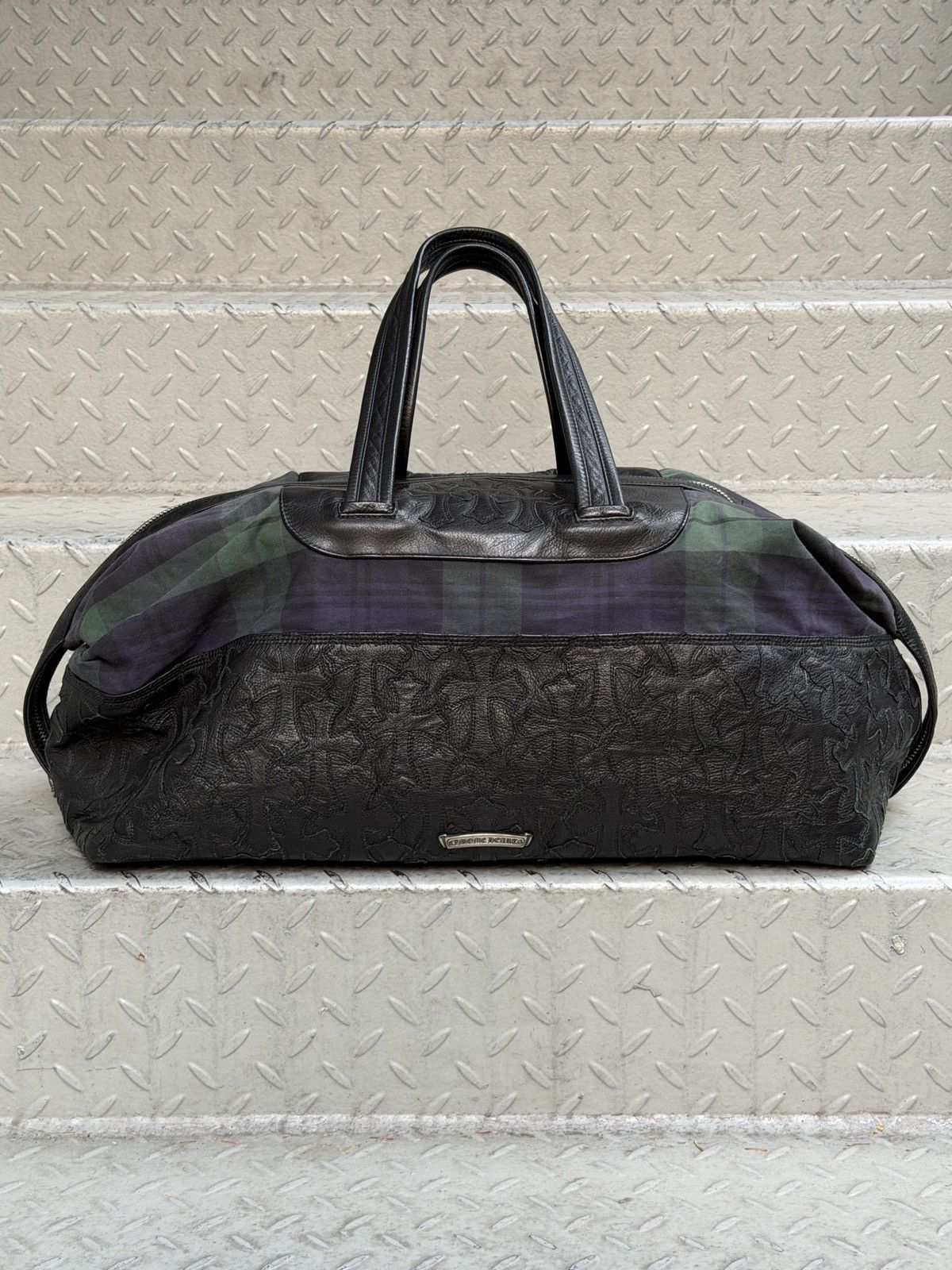 Chrome Hearts Chrome Hearts Nylon & Leather Cross Patch Duffel Bag Size ONE SIZE - 1 Thumbnail