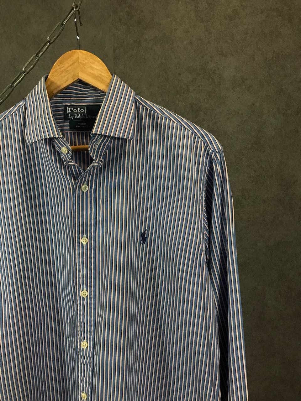 Designer Polo Ralph Lauren vintage designer striped shirt Size US M / EU 48-50 / 2 - 2 Thumbnail