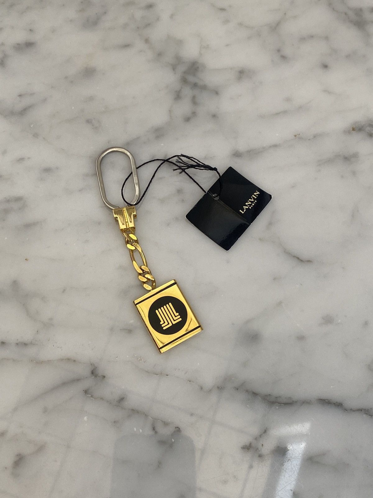Lanvin Lanvin Gold Vintage Logo Keychain NWT Size ONE SIZE - 1 Preview