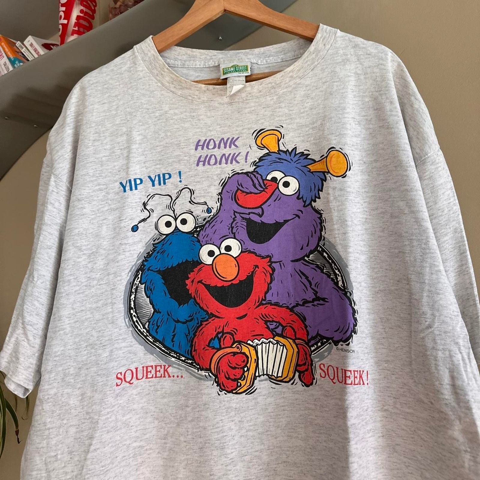 Vintage Vintage Sesame Street Elmo Muppets Shirt Size US XL / EU 56 / 4 - 2 Thumbnail