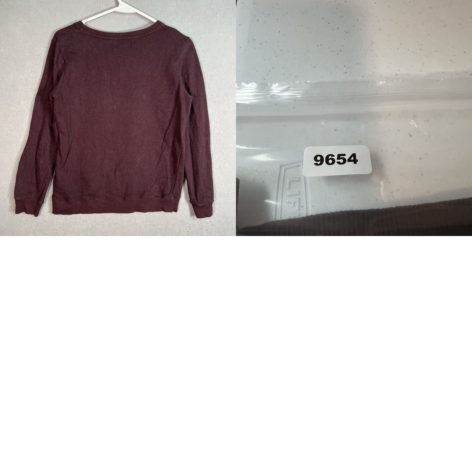 Vintage APC University Alphabet Sweater Womens XS Maroon Red Crewneck Sweatshirt Size XS / US 0-2 / IT 36-38 - 8 Thumbnail