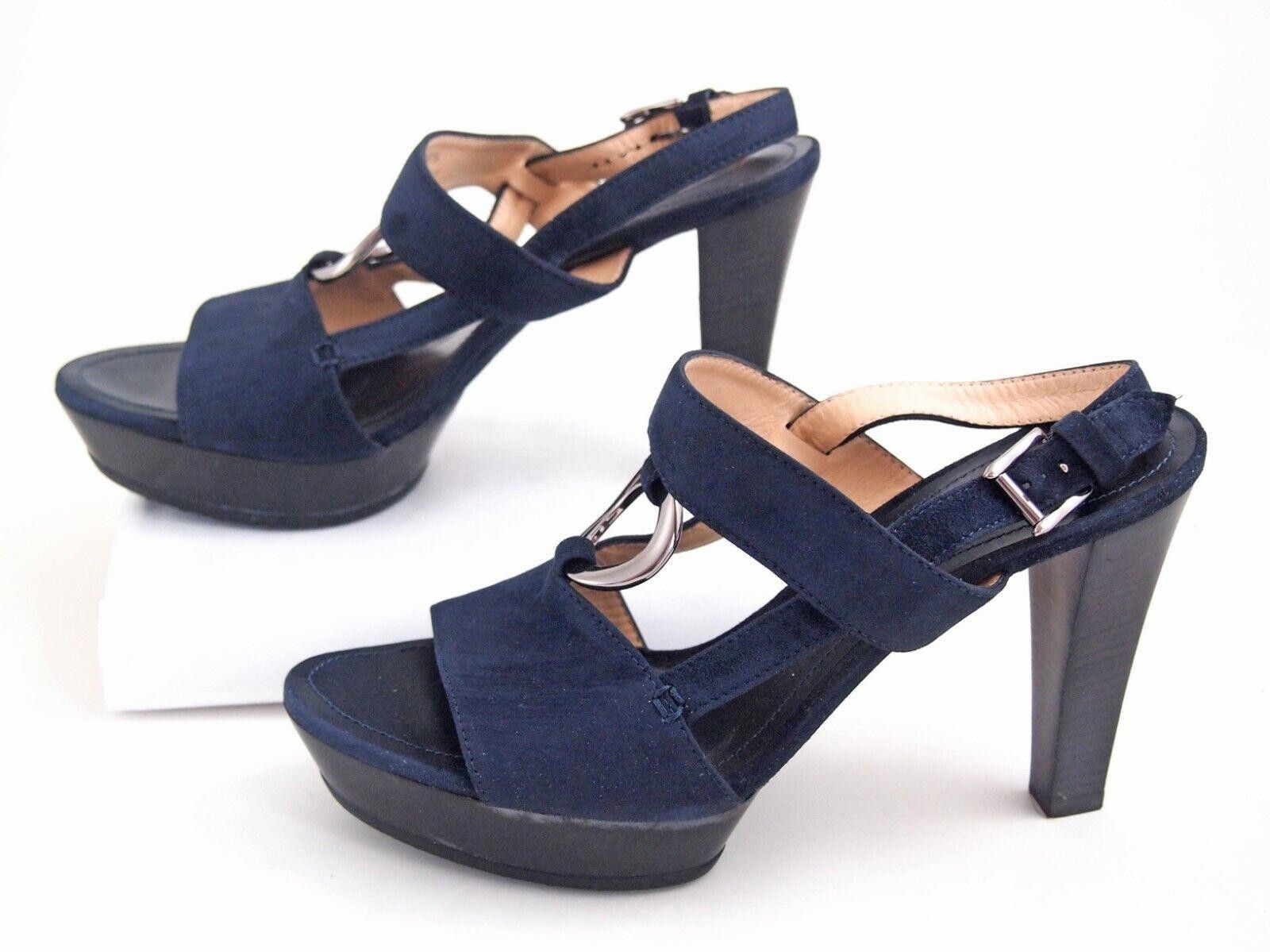 Tod's Tod's Heels Sandals Blue Suede Womens EU 38.5 US 8.5 $720 Size US 8.5 / IT 38.5 - 4 Thumbnail