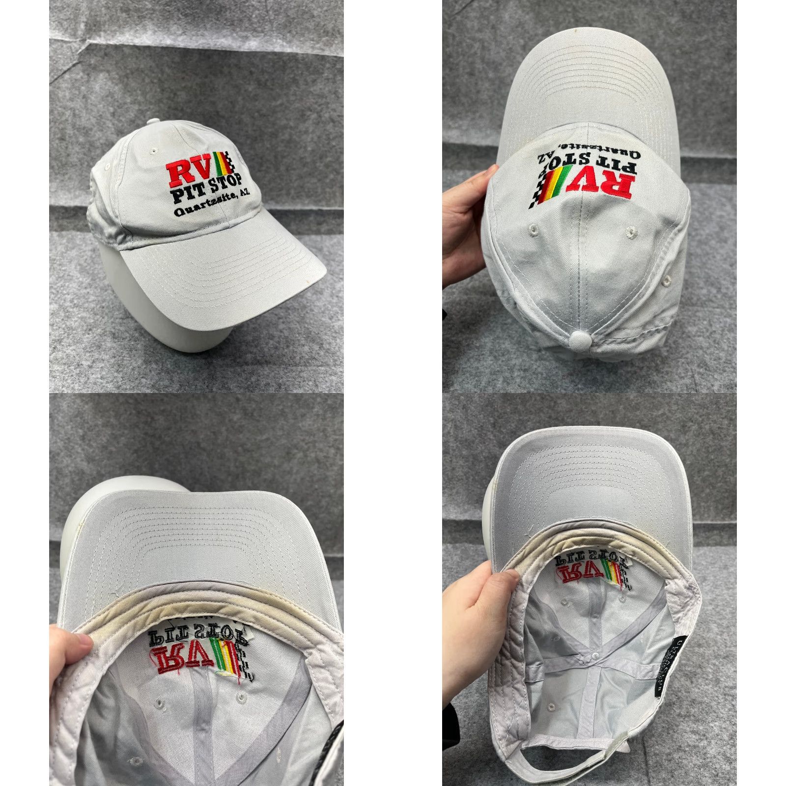 Vintage Ultra Club Hat Baseball Cap Adjustable One Size Gray 100% Cotton Outdoor RV Pit Stop Mens Size ONE SIZE - 8 Thumbnail