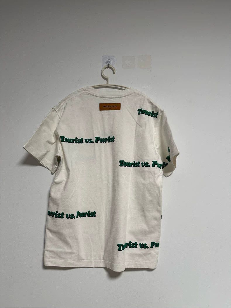 Louis Vuitton LOUIS VUITTON White green monogram printed short sleeve Size US M / EU 48-50 / 2 - 2 Thumbnail