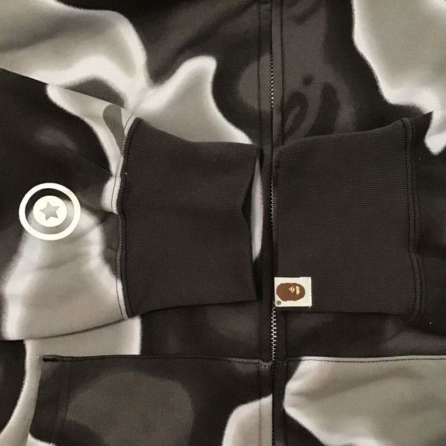 Bape BAPE LIQUID CAMO SHARK FULL ZIP HOODIE a bathing ape Size US XL / EU 56 / 4 - 6 Thumbnail