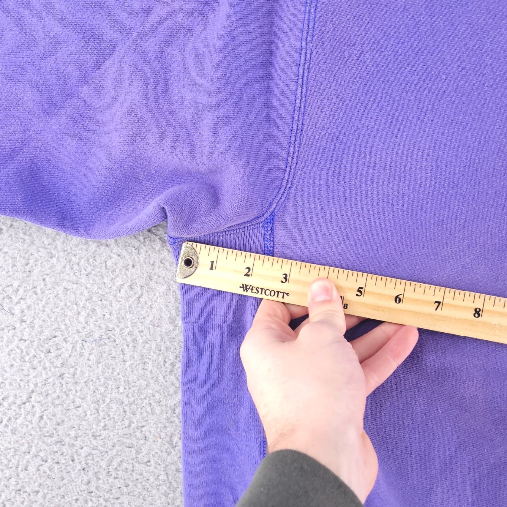 Lee VINTAGE Lee Sweatshirt Mens S Crew Neck Heavyweight Purple USA Cross Grain Thick Pullover Size US S / EU 44-46 / 1 - 7 Thumbnail