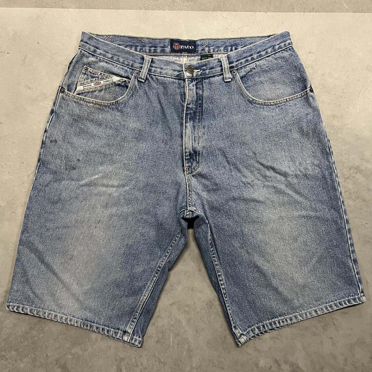 Japanese Brand × Vintage Crazy Vintage Y2K Wrangler Carpenter Denim Jean Short Jorts! Size US 34 / EU 50 - 1 Thumbnail