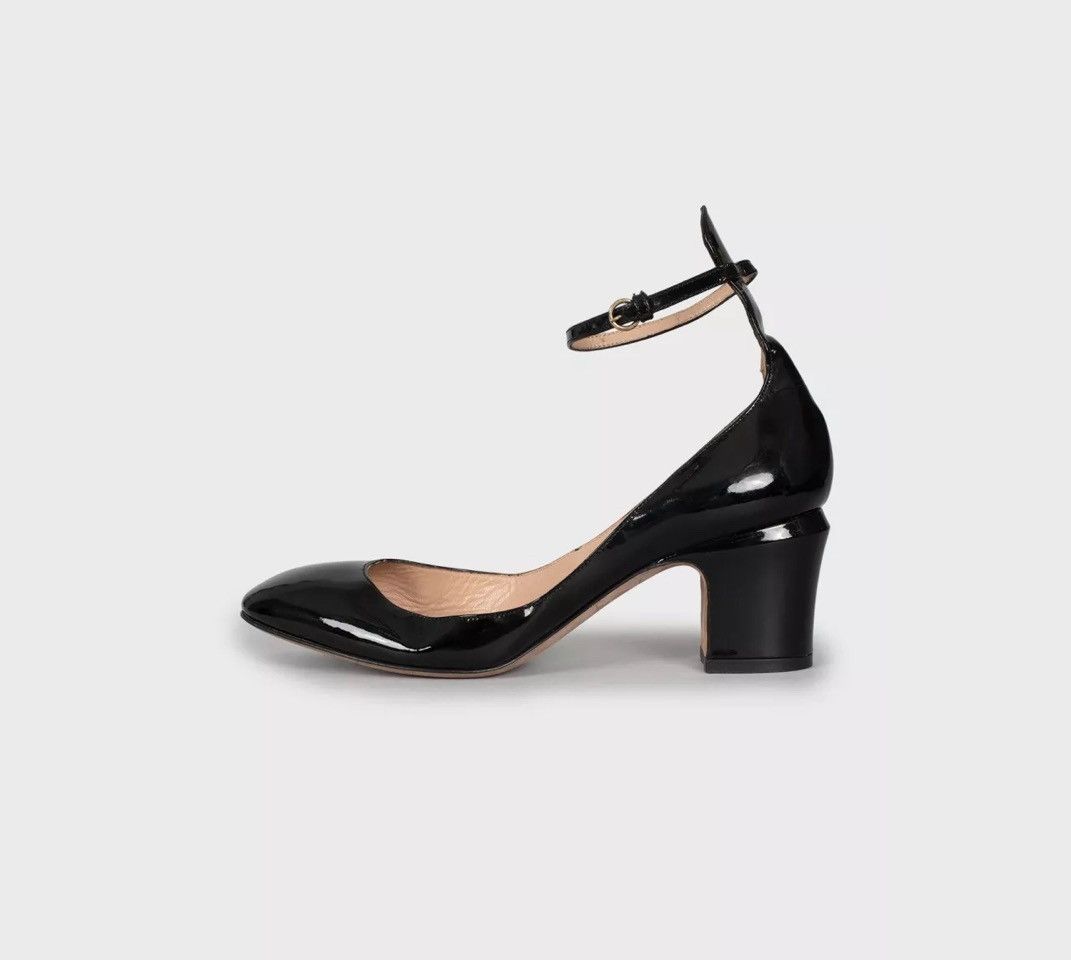 Valentino Valentino Tan-Go Leather Shoes Black Size US 6 / IT 36 - 1 Thumbnail