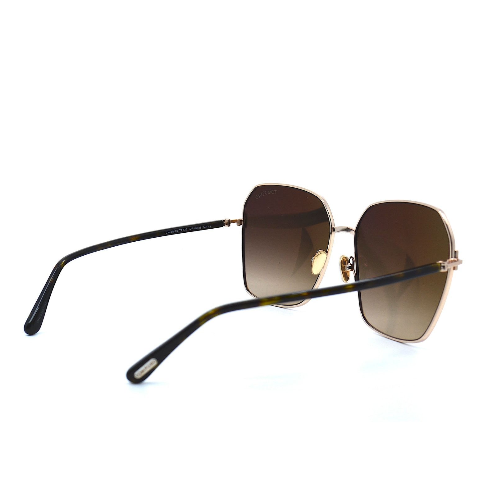 Tom Ford TOM FORD CLAUDIA-02 TF839 52F GOLD BROWN GRADIENT SUNGLASSES Size ONE SIZE - 5 Thumbnail