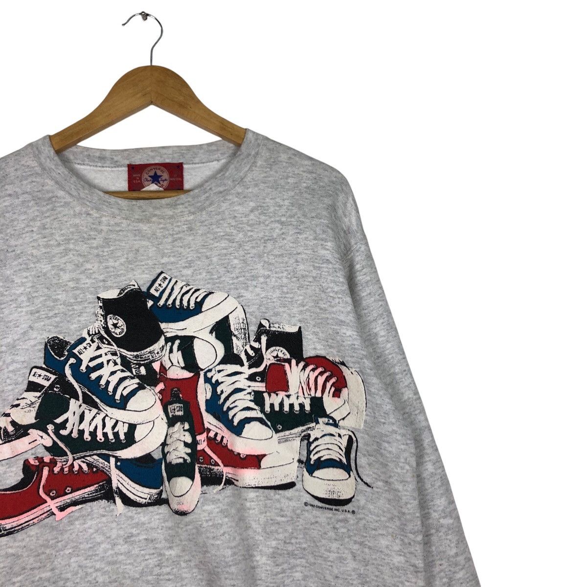 Converse × Japanese Brand Vintage Converse Sweatshirt Rare Design 90s Size US M / EU 48-50 / 2 - 5 Thumbnail