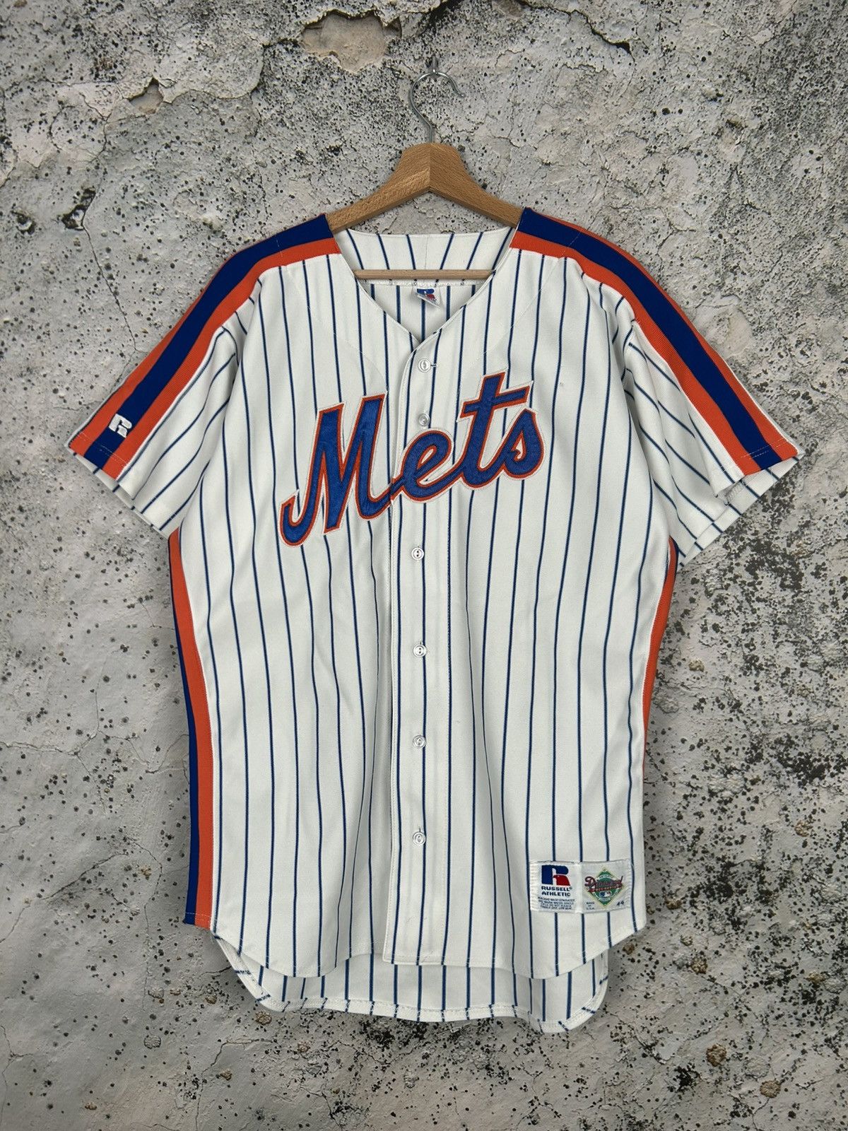 Vintage New York Mets Russell Athletic 90s Rare MLB Jersey