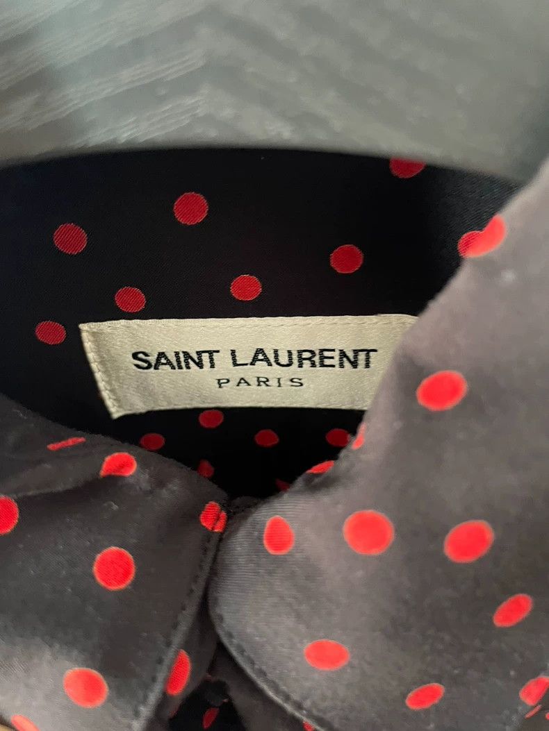Yves Saint Laurent Saint Laurent size 36 16fw polka-dot tie shirt 2502-Nextar Size US M / EU 48-50 / 2 - 2 Thumbnail