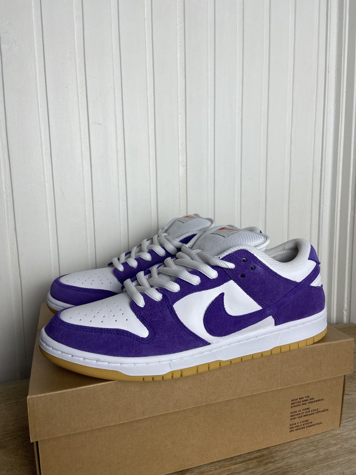 Nike New Nike SB Dunk Low Pro Orange Label Purple size 11US Size US 11 / EU 44 - 1 Thumbnail