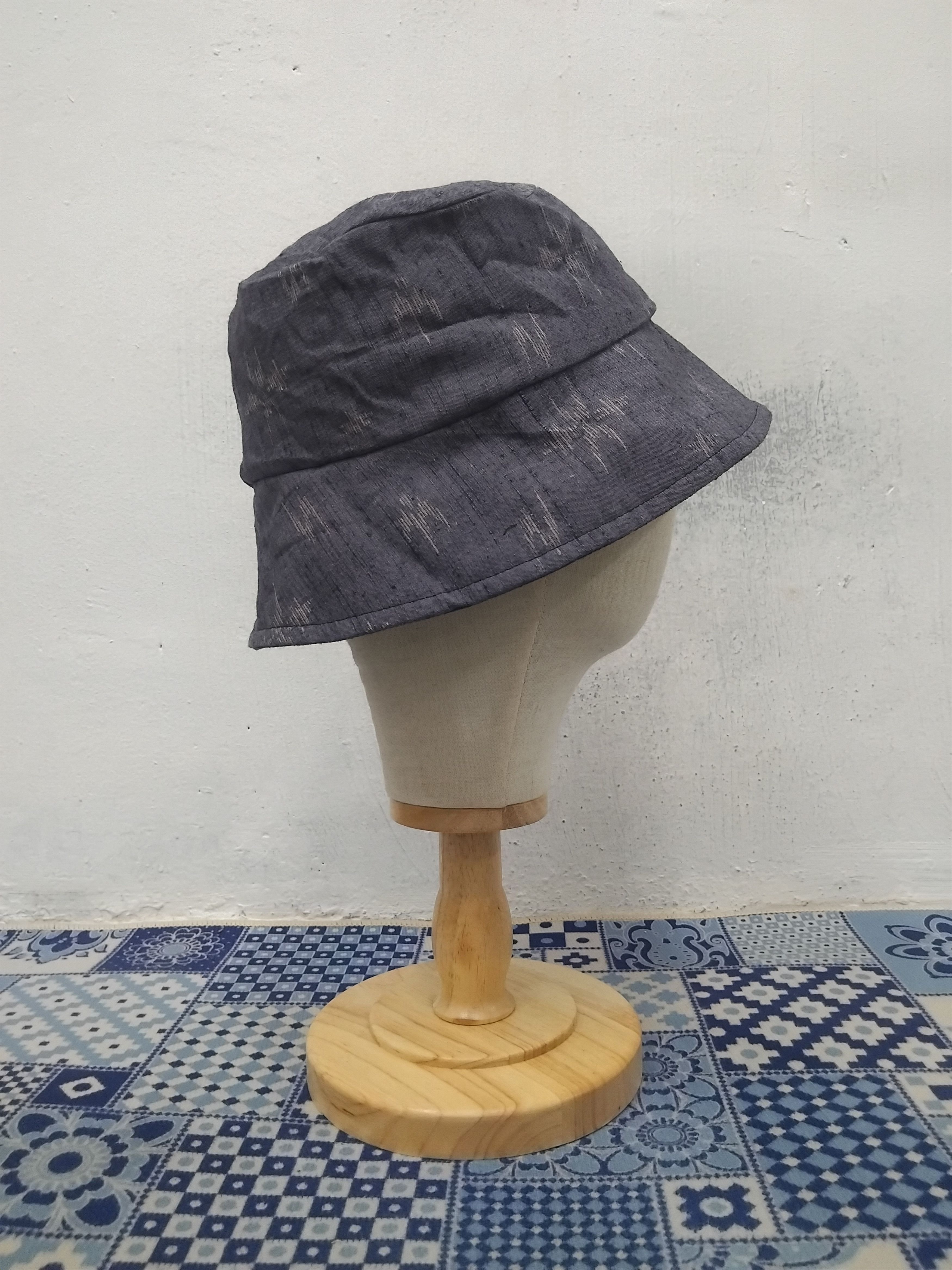 PPFM 💥Abstract Japanese blue colour hat Size ONE SIZE - 5 Thumbnail