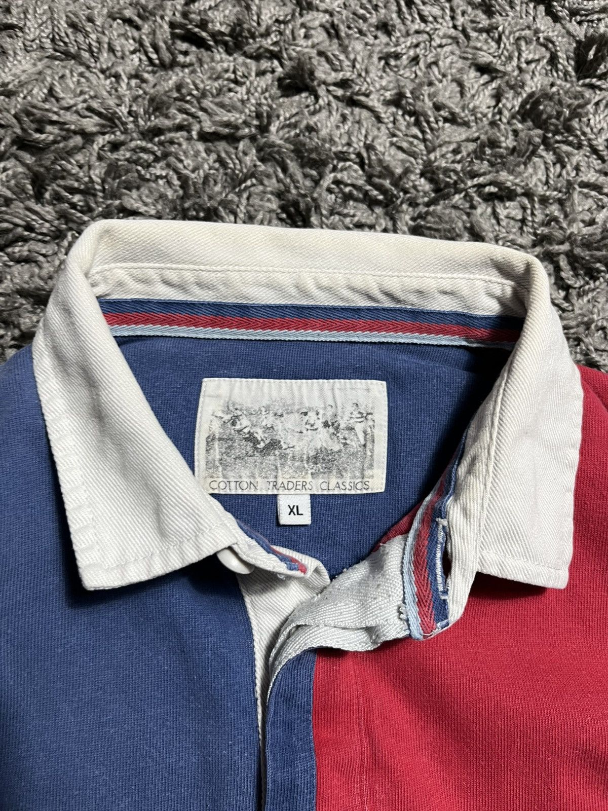 Cotton Traders COTTON TRADERS VINTAGE 1990s REGBY HEAVY COTTON JERSEY Size US XL / EU 56 / 4 - 3 Thumbnail