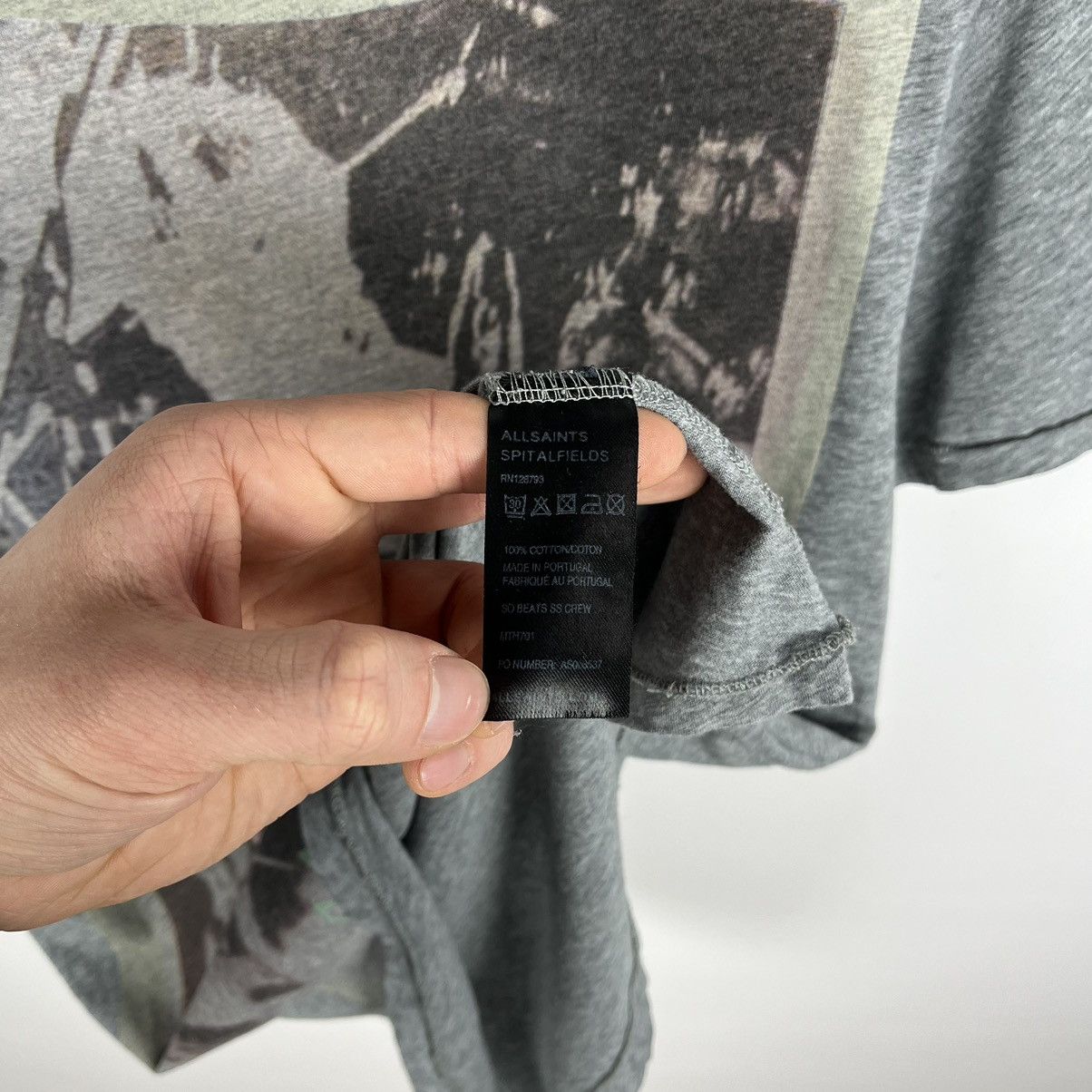 Allsaints Designer Allsaints “So Beats” y2k big logo art tee Size US M / EU 48-50 / 2 - 7 Thumbnail