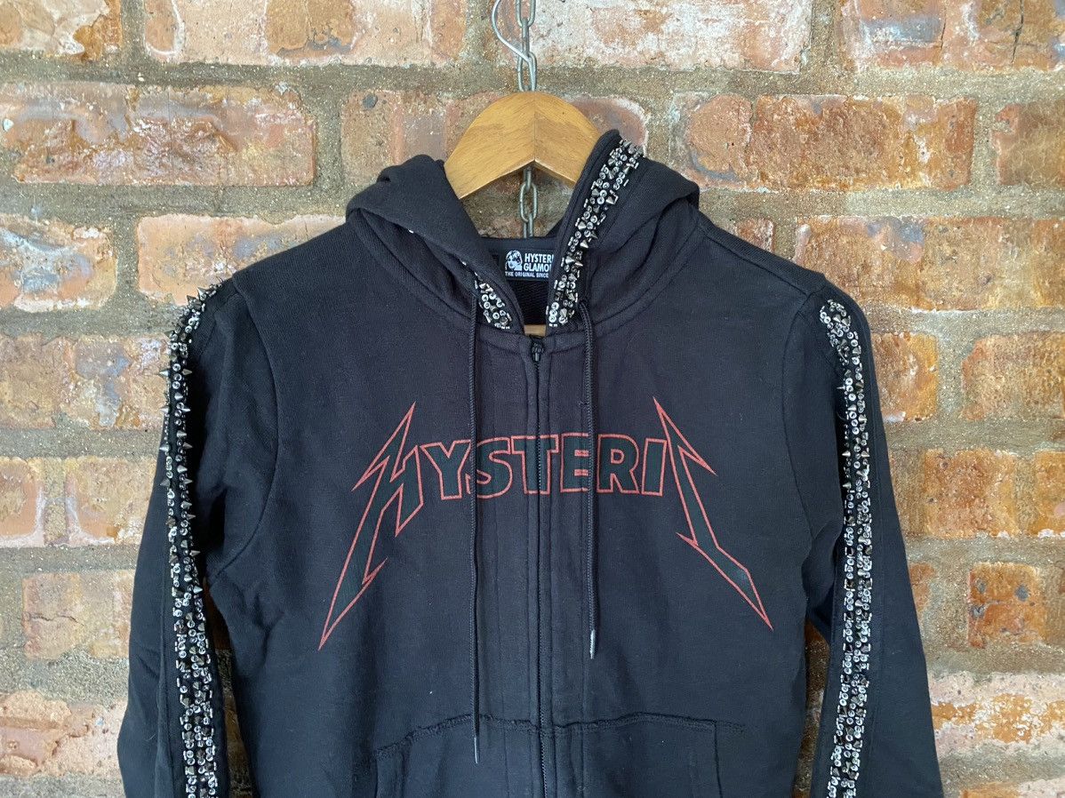 Hysteric Glamour HYSTERIC metalica Punk Studs and spike hoodie Size S / US 4 / IT 40 - 3 Thumbnail