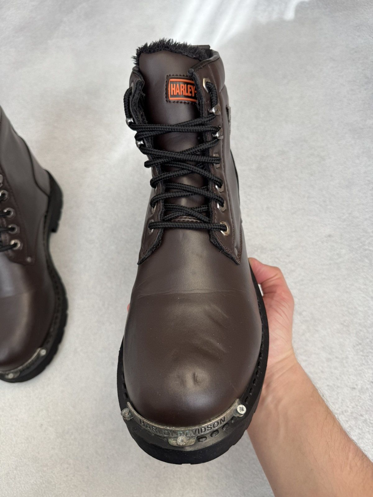 Harley Davidson Vintage Harley Davidson Brown Leather Insulated Boots US10 Size US 10 / EU 43 - 9 Thumbnail