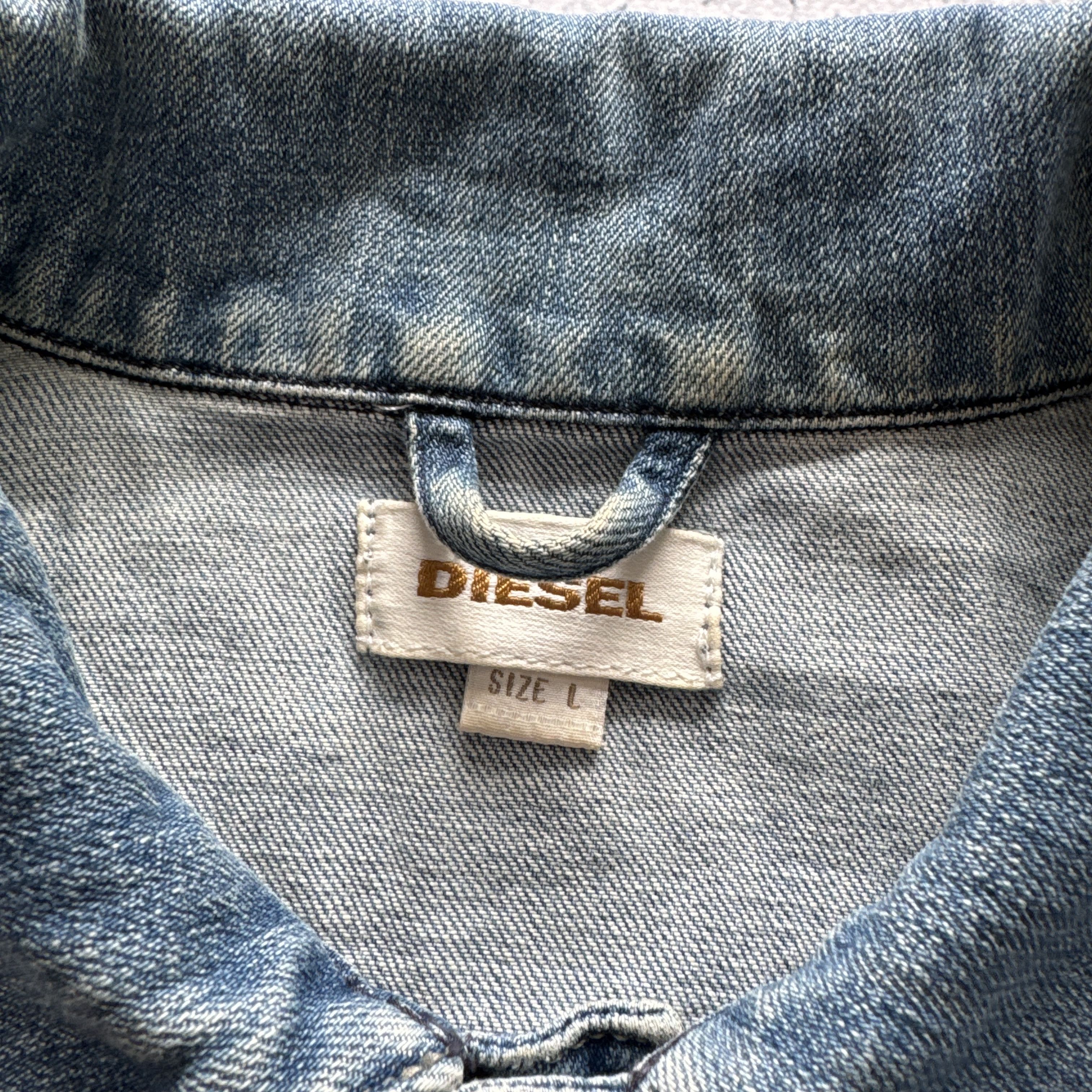 Diesel Diesel Denim Jacket Button Up Vintage Cropped Y2K Size L Size M / US 6-8 / IT 42-44 - 8 Thumbnail