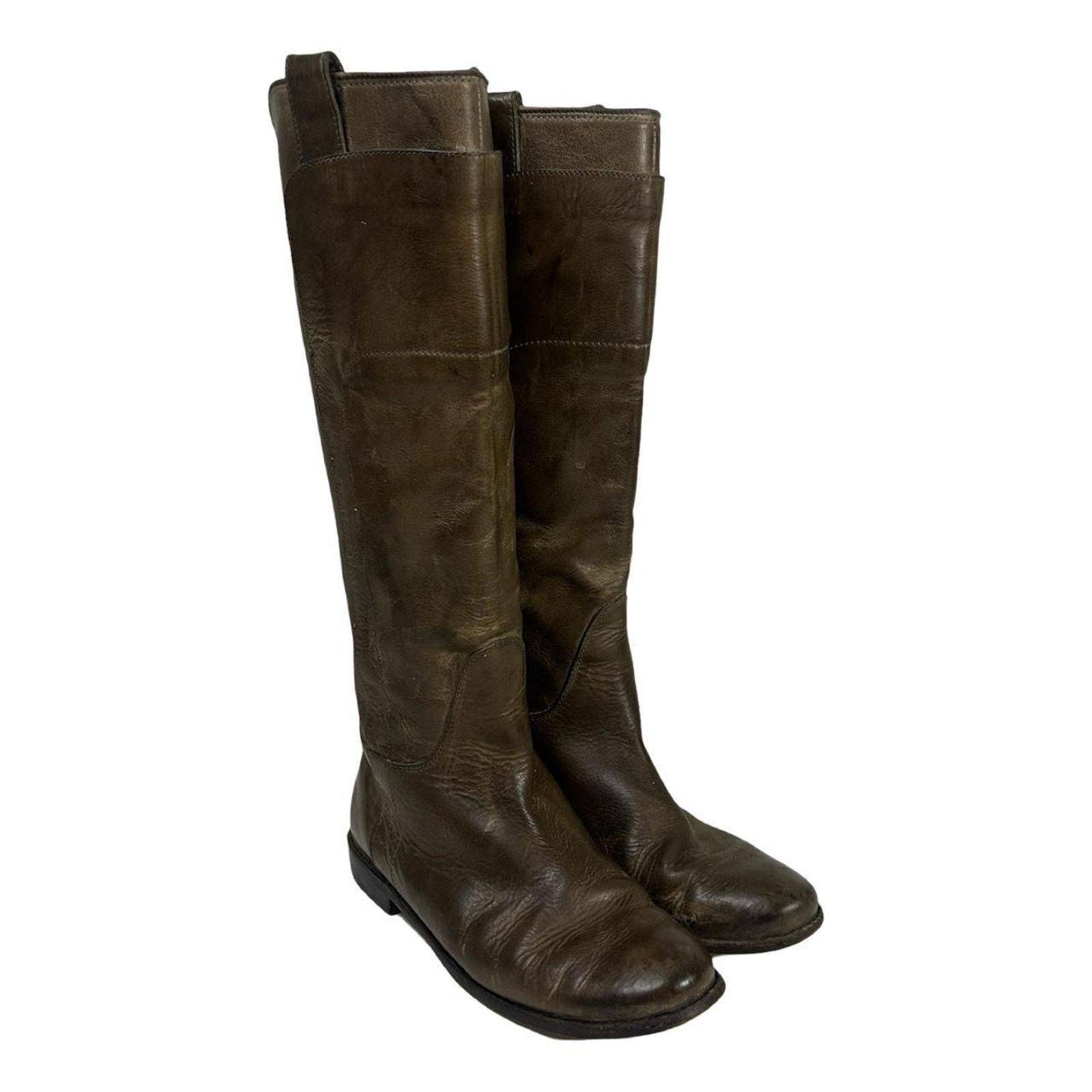 Frye Frye boots riding made in Italy sz US W 8.5 green brown Size US 8.5 / IT 38.5 - 1 Thumbnail