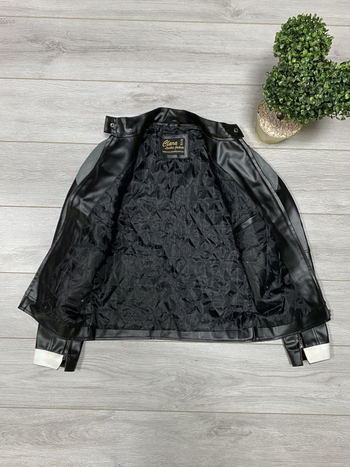 Vintage Ghost rider Robbie Reyes Inspire leather jacket black white Size US M / EU 48-50 / 2 - 5 Thumbnail