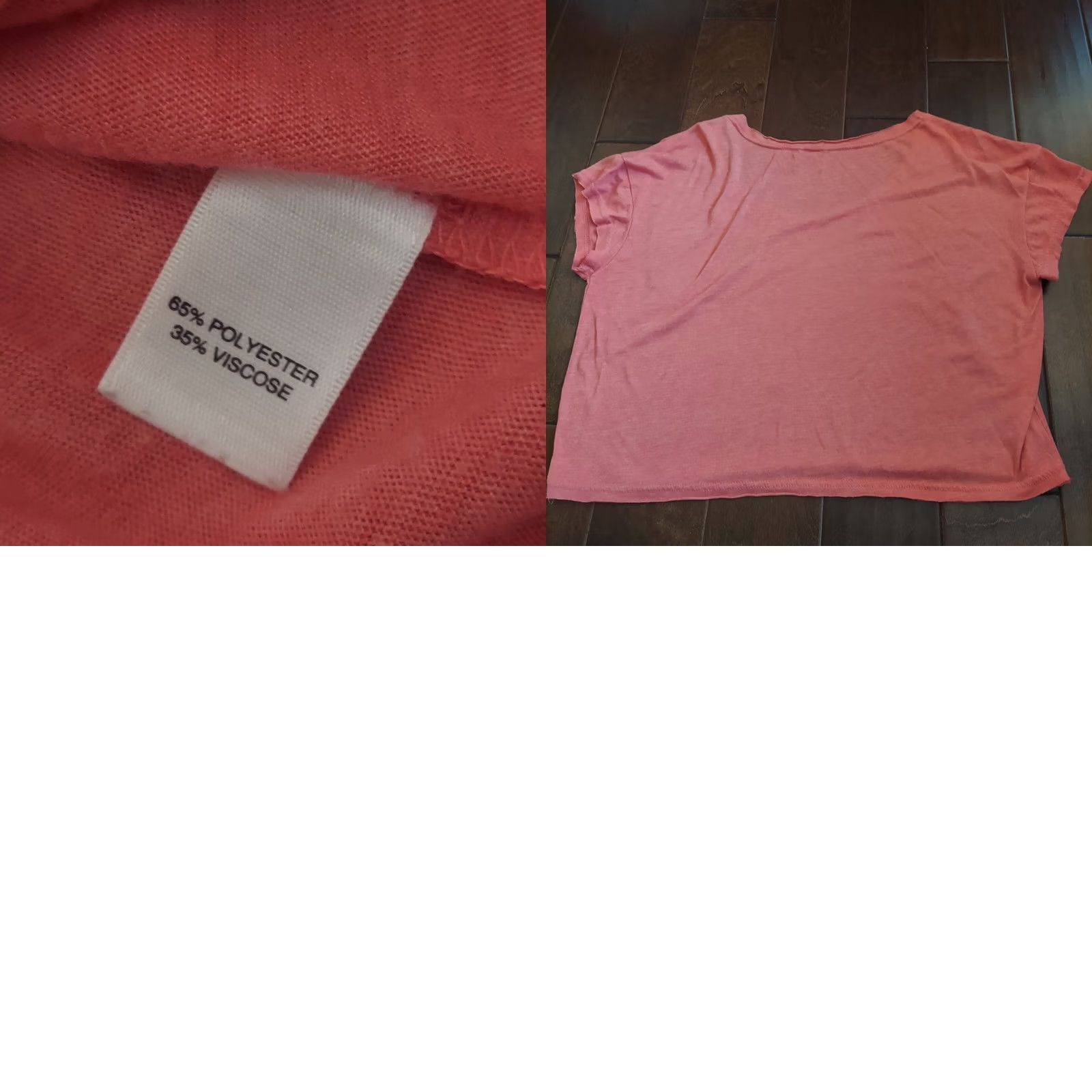Pinko Make + Model Women's Pink Short Sleeve Pocket Shirt XL T-Shirt, Plus Size, Basic, Round Neck, Polyester Viscose, Pockets, Pink, Women Size XL / US 12-14 / IT 48-50 - 11 Thumbnail