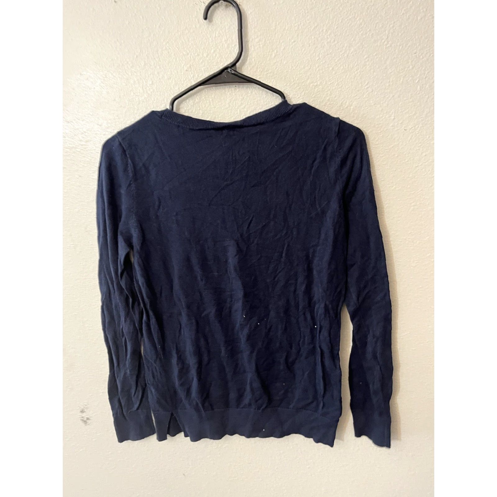 Express VINTAGE LOFT OUTLET NAVY BLUE DOG SWEATER WOMENS XS Pullover Cotton 90s Pet Clothes Size XS / US 0-2 / IT 36-38 - 3 Thumbnail