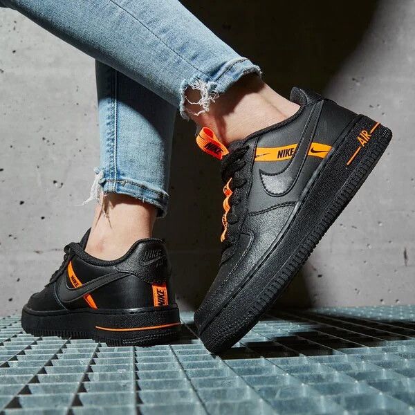 Nike NIKE AIR FORCE 1 LOW LV8 WORLDWIDE BLACK ORANGE СТ4683-001 Size US 8 / IT 38 - 1 Thumbnail